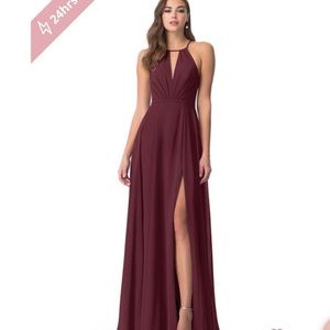 Azazia Cabernet size 10 bridesmaids dress